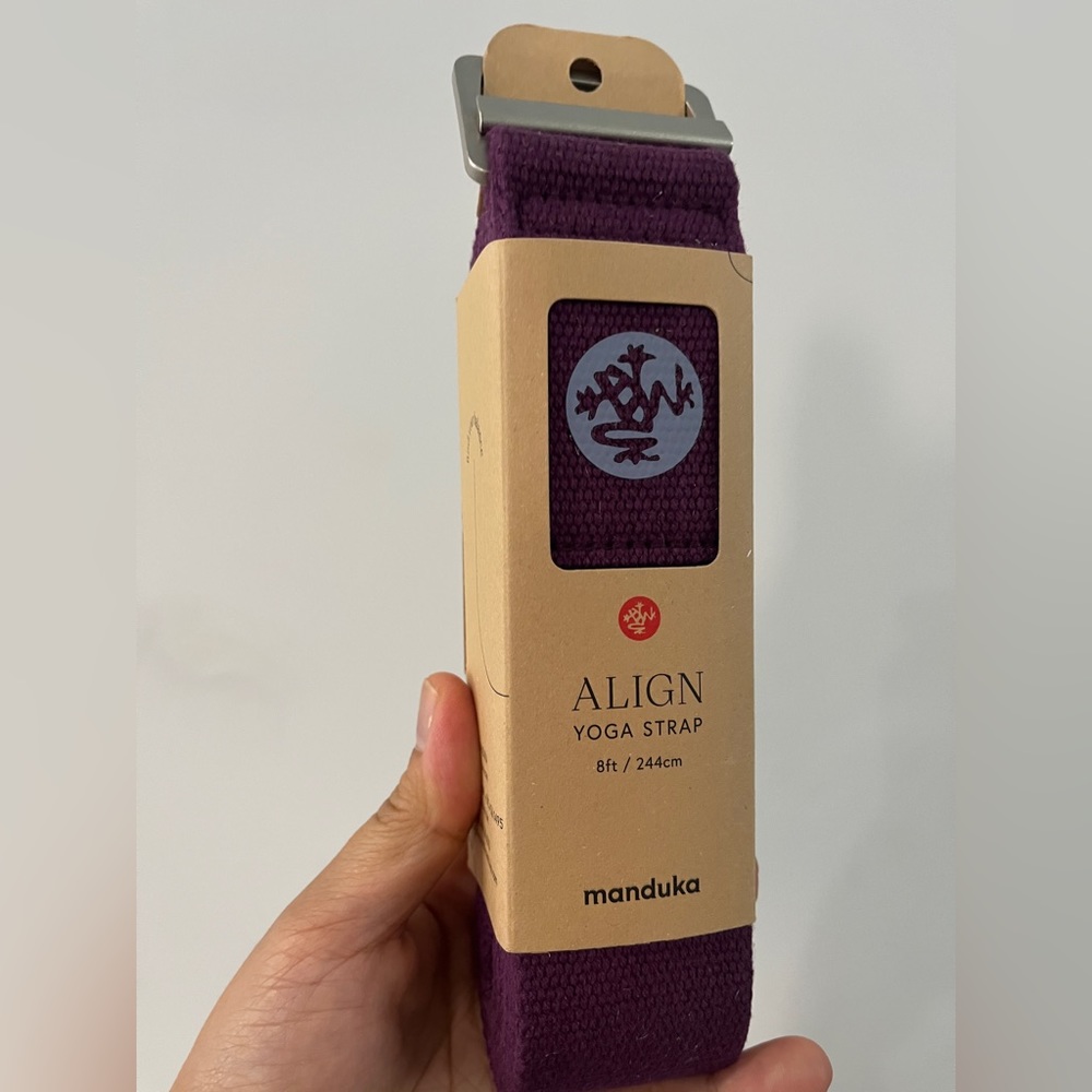 Manduka Align Yoga Strap Stretch Gym Workout Gymnastic Pose Strength Training
